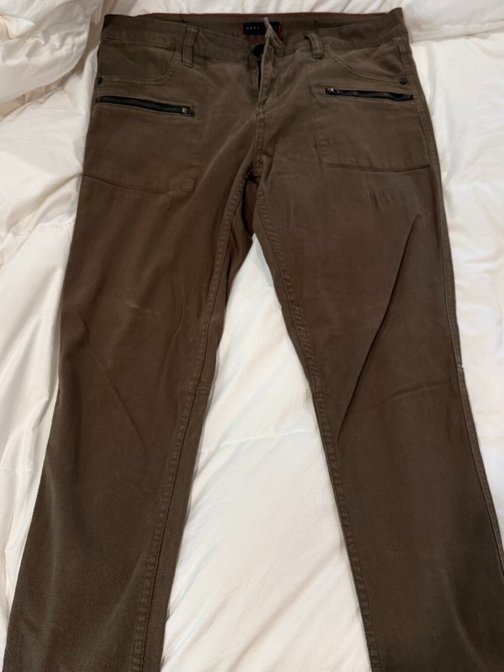 Sanctuary - low rise, stretch, skinny pant - Olive green